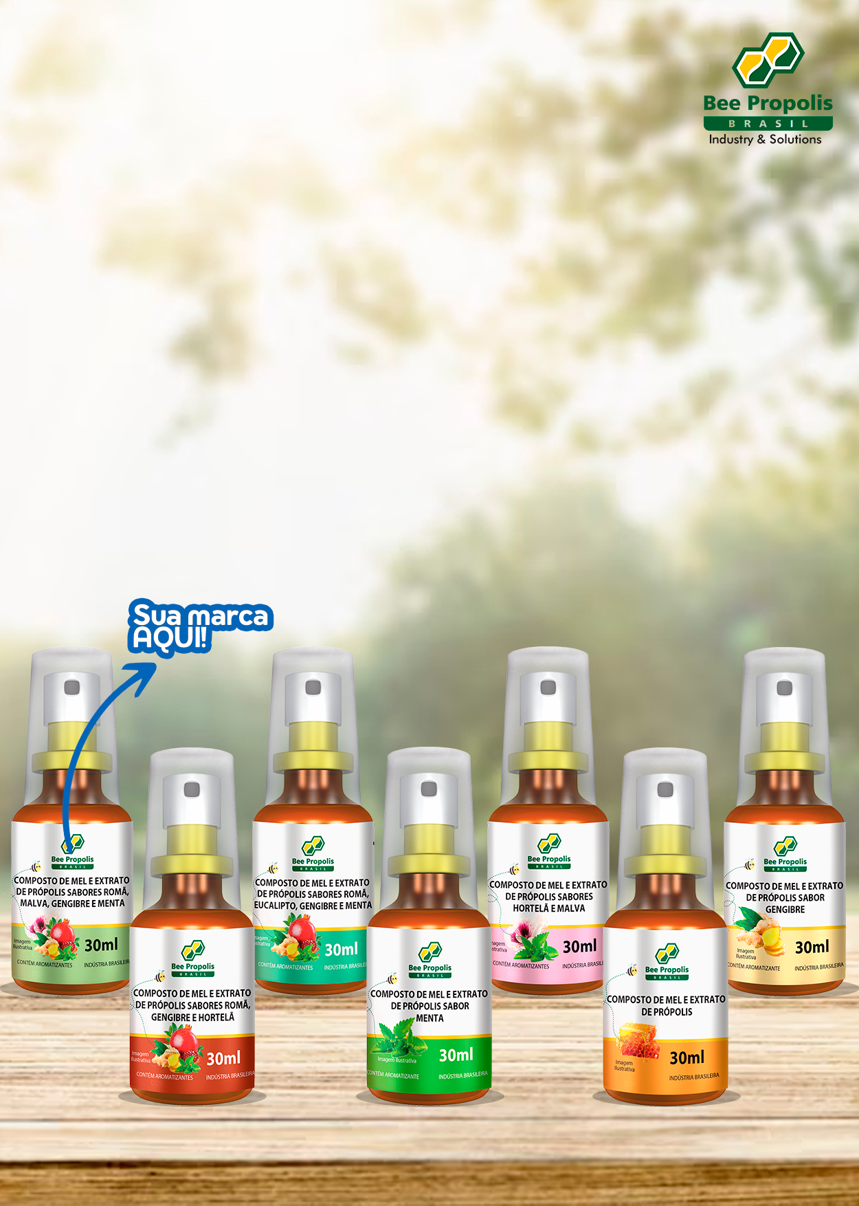 Linha de sprays